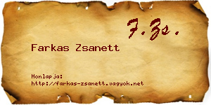 Farkas Zsanett névjegykártya